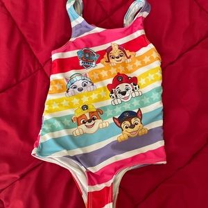 Paw Patrol bathing suit : size 5T